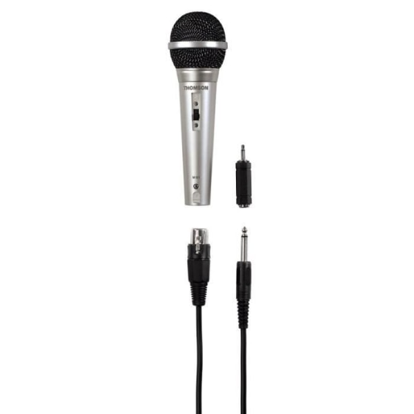 THOMSON M151 Dynamisk mikrofon - 6,35 mm uttag, XLR-uttag - Silver