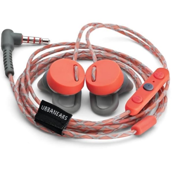 URBANEARS REIMERS In-ear hörlurar med integrerad mikrofon - Coral och Grey