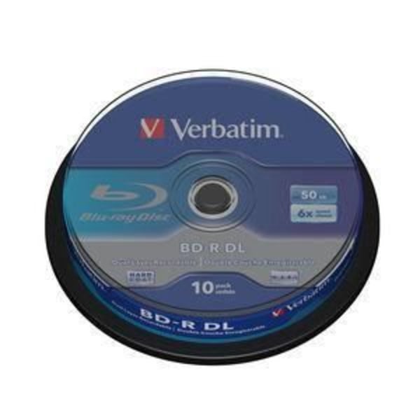 Verbatim - 43746 - BD-R Dual Layer - 6x - 50 GB - Spindelpaket/blått