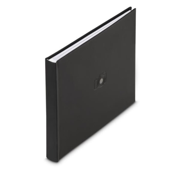 Skyltar fotoalbum, 28 x 24 cm, 50 vita sidor, svart