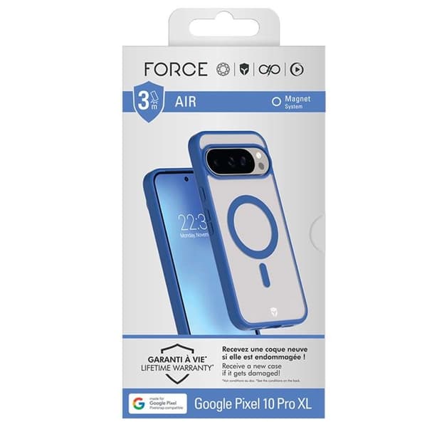 MagSafe-skal - FORCE CASE - Google Pixel 10 Pro XL - Stötabsorberande - 3m stötabsorption - Blå Blå