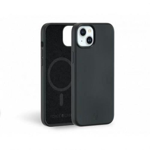 Skyddsskal - FORCE CASE - iPhone 15 Plus - Förstärkt MagSafe - Stötsäker 2m - Mikrofiberfoder Svart
