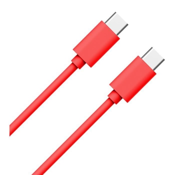 USB C/USB C-kabel 1m 3A Röd WOW