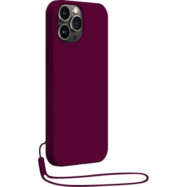 Coque - Bigben - iPhone 14 Pro - Silikon - Lila - Matchande handledsrem Violett