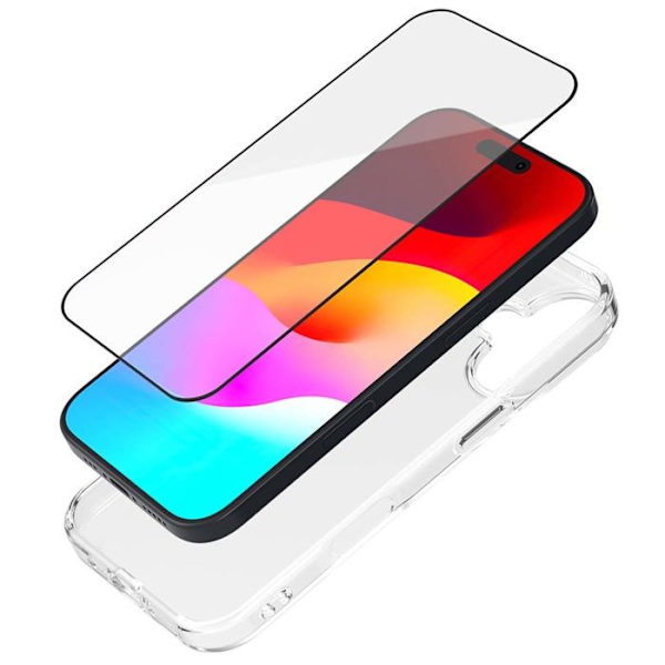 Pack skal + Härdat glas - IPhone17 - 2,5D - GRS - SmartFrame