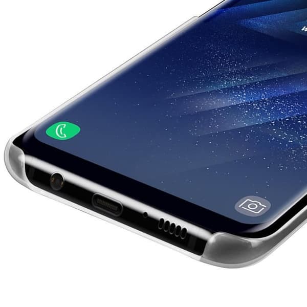 Samsung S8+ Ultra Thin Transparent Fodral Silver Pengar