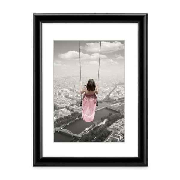 Swing plast fotoram, svart, 15 x 20 cm