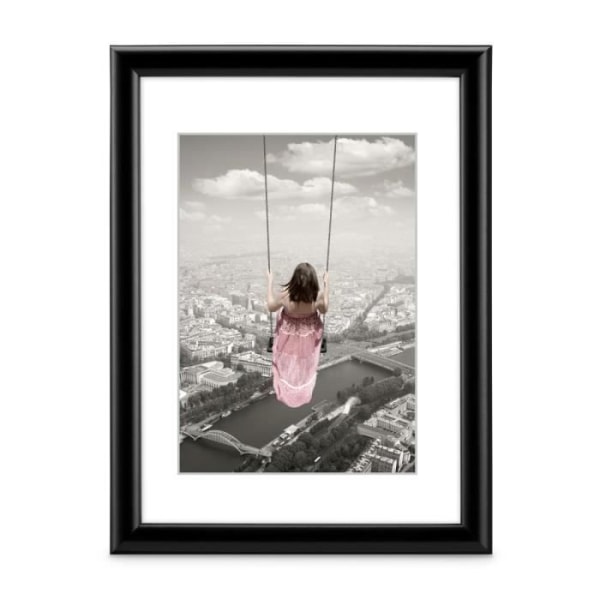 Swing plast fotoramme, sort, 15 x 20 cm