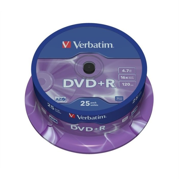 DVD+R - VERBATIM - 16x - 4,7 GB - Spindel på 25