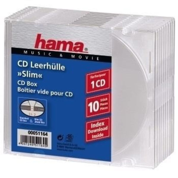 CD SLIM BOX 10ER PACK TP.