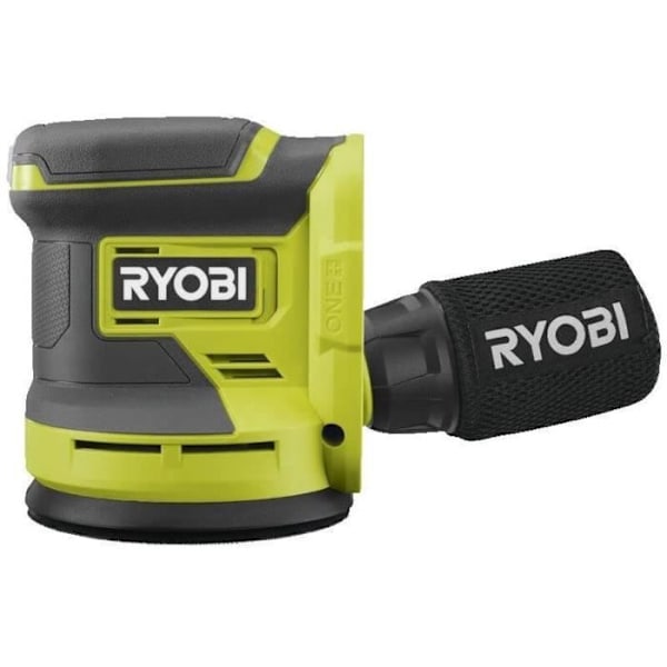 RYOBI - 18V ONE+ excentersliber - 2,4 mm svingning - pude diam. 125 mm - 22.000 osc/min - Leveres med 3 slibemidler - RROS18-0