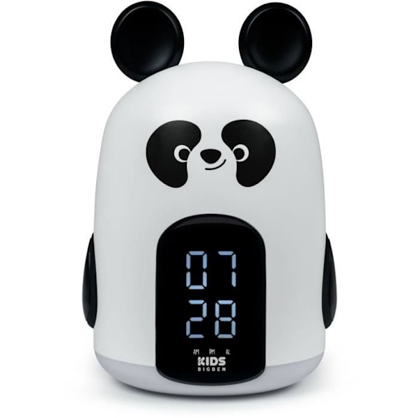 Panda vækkeur og natlys - BIGBEN INTERACTIVE - Timer - Vækkeurradio - Hvid og sort Hvid og sort