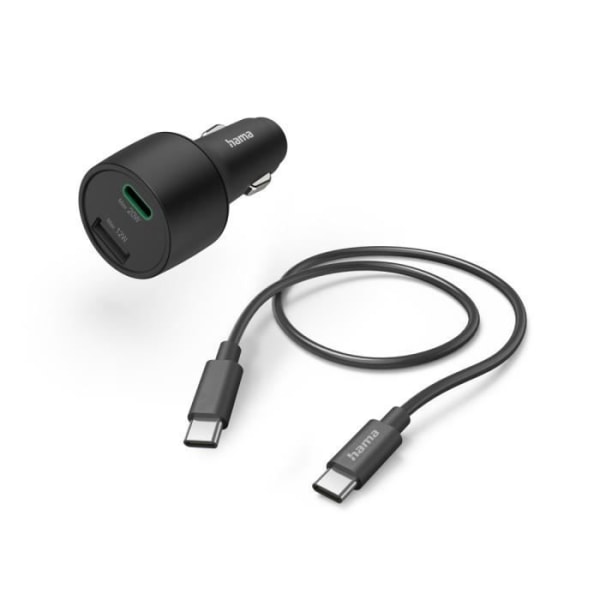 BILLADDNING, USB-C+USB-A+USB-C-KABEL STRÖMLEVERANS-QUALCOMM® 32W