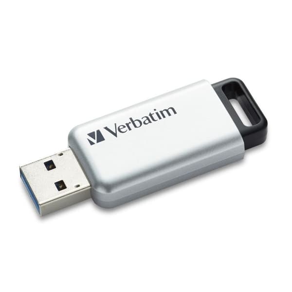 USB-nyckel - VERBATIM - Secure Pro - 64 GB - USB 3.0 - Läshastighet 35 MB/s