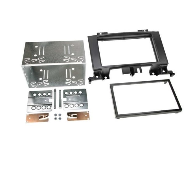 Soft touch frontadapter 2-DIN Mercedes Sprinter/VW Crafter sort