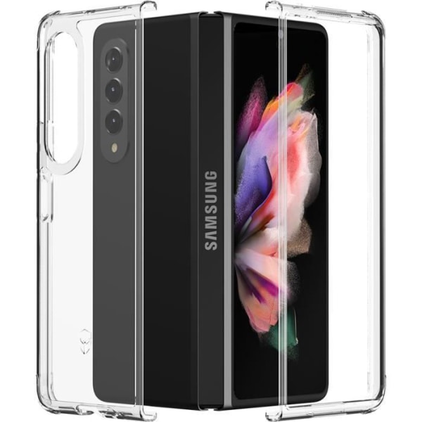 Framkåpa + förstärkt bakstycke DUO Livstidsgaranti Transparent för Samsung G Z Fold 3 Force-fodral