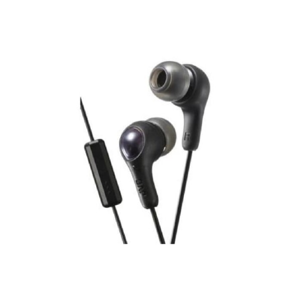 HA-FX7M-B-E Svarta in-ear hörlurar med fjärrkontroll/mikrofon - Gumy mer