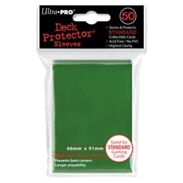 Ultra Pro 50 Deck Protector Solida gröna fickor Grön