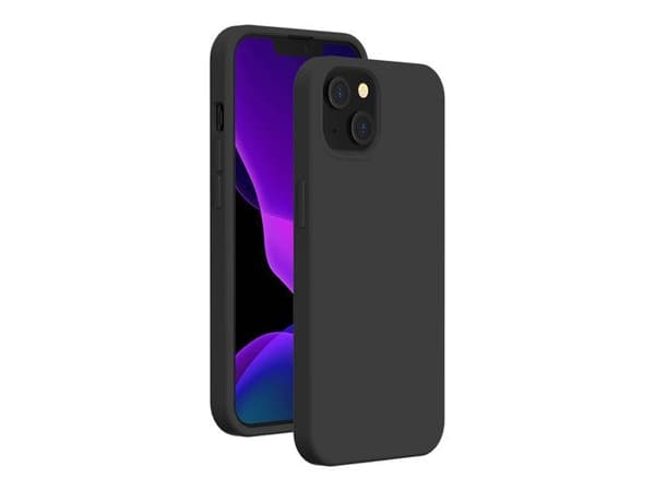Coque - Bigben - iPhone 13 - Silikon - SoftTouch - Stötskydd Svart