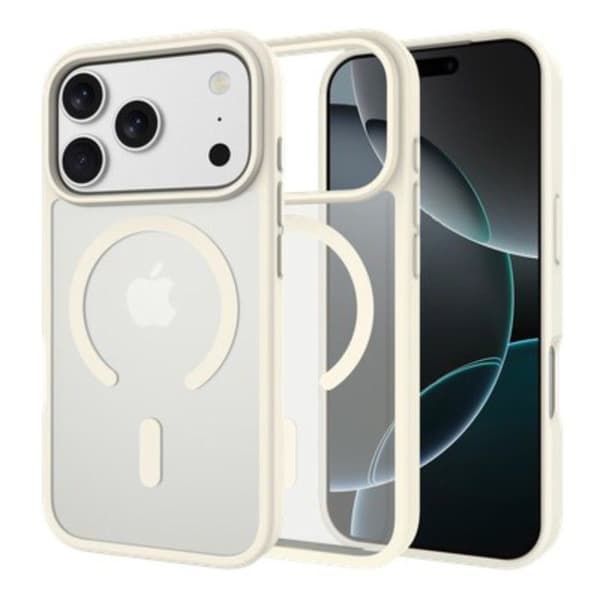 Skyddsskal ArmorElite Military MagSafe iPhone 17 Pro Max, vit Vit