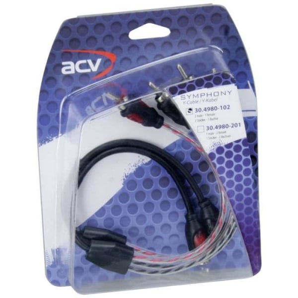 ACV 30.4980-102 RCA-kabel 0,3 m [1x Cinch-RCA hona - 2x Cinch-RCA hane]