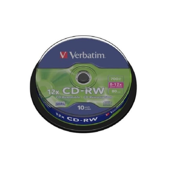 VERBATIM Datalifeplus CD-RW - 700 MB 10x - Paket med 10