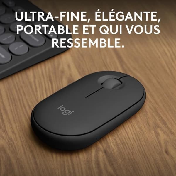 Mus - Trådlös - Logitech - Pebble Mouse 2 M350s - Grafit