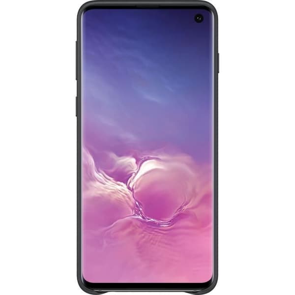 Samsung S10 Läderfodral - Svart Svart