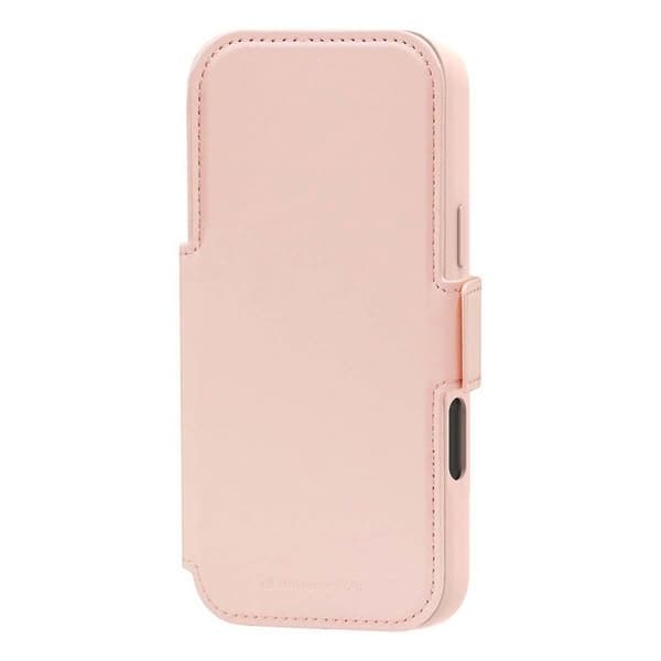 Plånboksfodral - DBRAMANTE1928 - iPhone 17 Pro - Rosa - Avtagbart skydd - Ställfunktion Ros