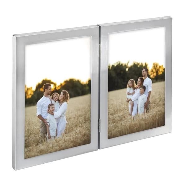 Ramar - Calais - 2 bilder - 10 x 15 cm - Sammet - Vit