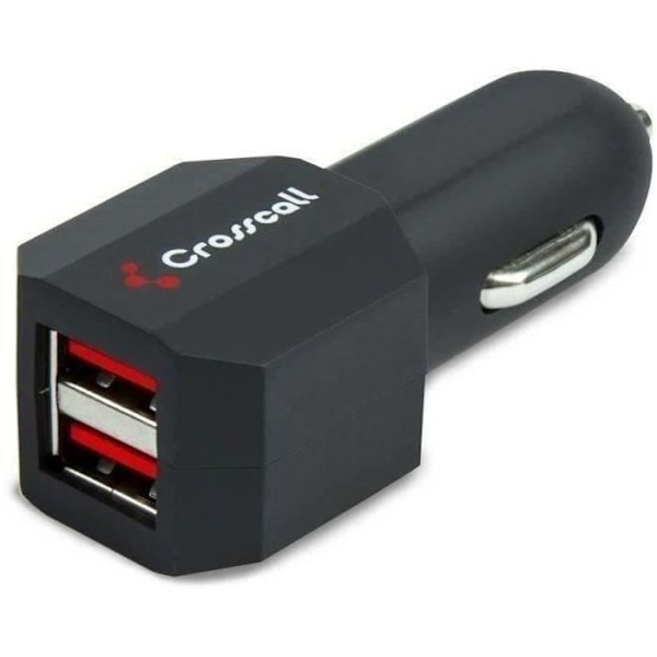 CROSSCALL Biloplader - 2 USB: 2,1 A - Sort sort