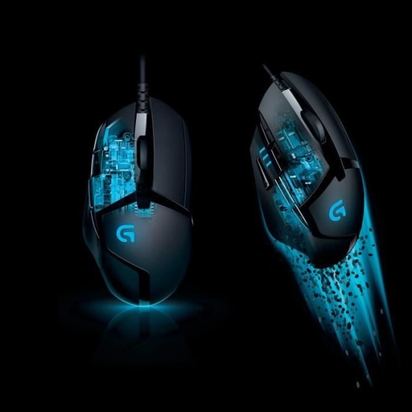 Gaming mus - LOGITECH G - G402 Hyperion Fury FPS - Sort Svart