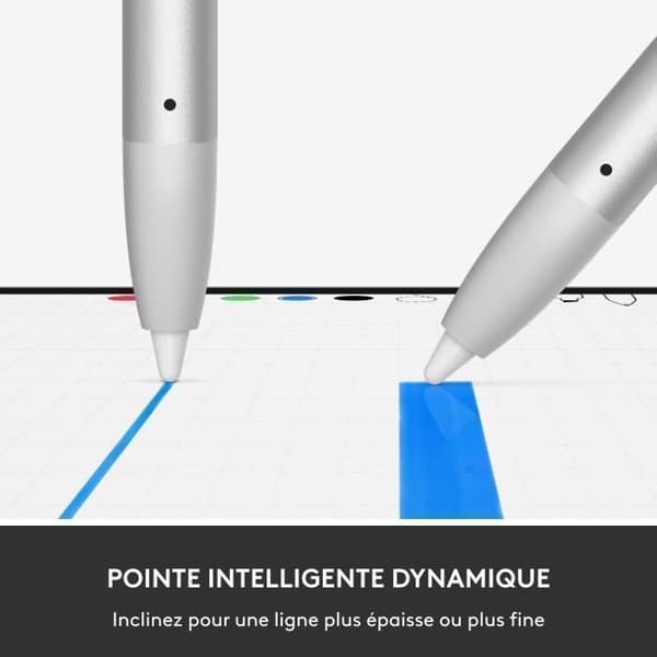 Logitech Crayon digitalpenna för iPad-modeller med USB-C-portar Silver