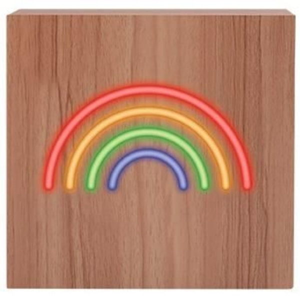 BIGBEN INTERACTIVE Bluetooth-högtalare Wood Neon Rainbow Storlek L