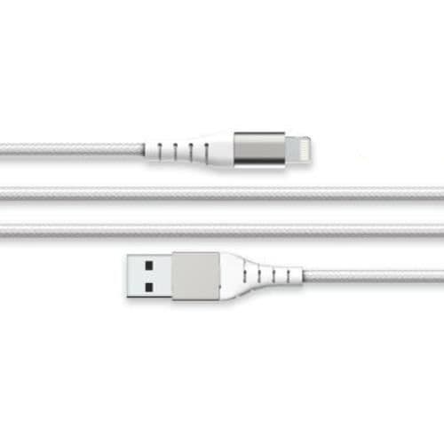 USB A/Ljuskabel - FORCE POWER - Lite - 3 m - 2.4A - Vit Vit