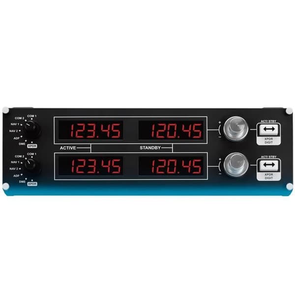 Flight Radio Panel - Saitek från Logitech Svart