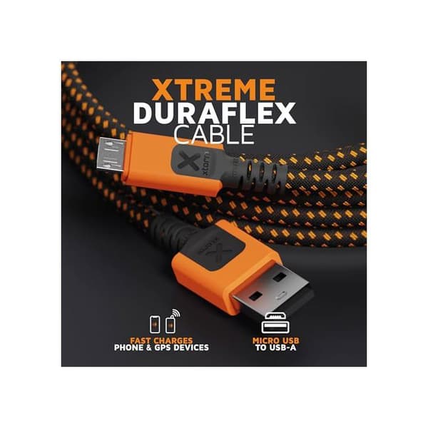 USB-kabel till Micro-USB - Xtorm - 1,5 meter - Orange - Hållbar design - Snabb datatransfer