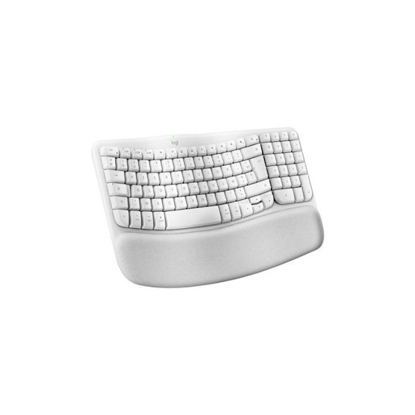 Logitech Wave Keys Azerty Wireless Ergonomic Keyboard för Mac Bluetooth Vit