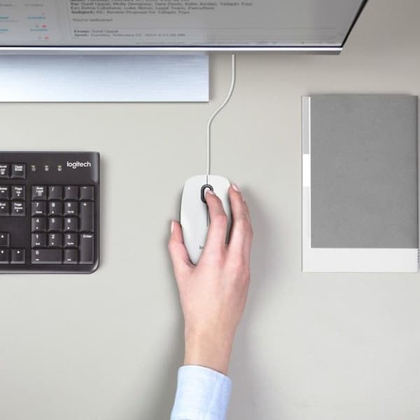 Mus - LOGITECH - M100 - Vit - USB - Ambidexter - 1000 DPI