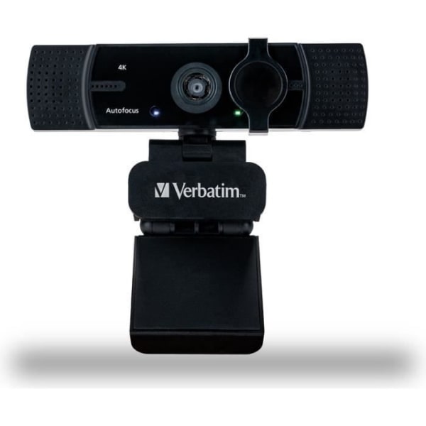 Verbatim AWC-03 4K Ultra HD webbkamera - svart - TU