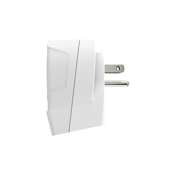 Adaptör - SKROSS - Europa till USA+ - 2 USB - Vit - Rektangulär Vit