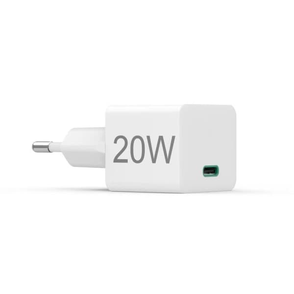 Nätadapter - HAMA - MINI-USB-C-LADDARE - 20W - Power Delivery - Qualcomm Quick Charge Vit
