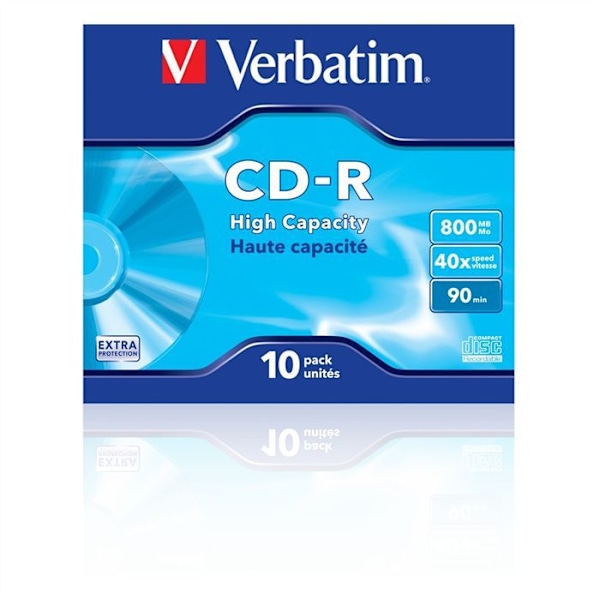 VERBATIM CD-R - 800 MB - 90 min - Paket om 10