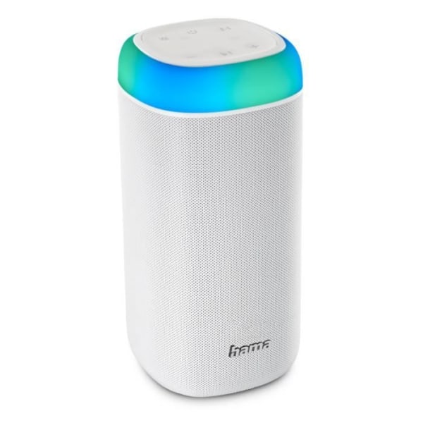 "Shine 2.0" Bluetooth®-högtalare, LED, prot. mot spotlight, 30W, vit vit