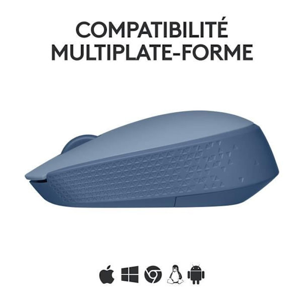 Mus - Trådlös - Logitech - M171 - Blå grå - Ambidextrisk Blågrå