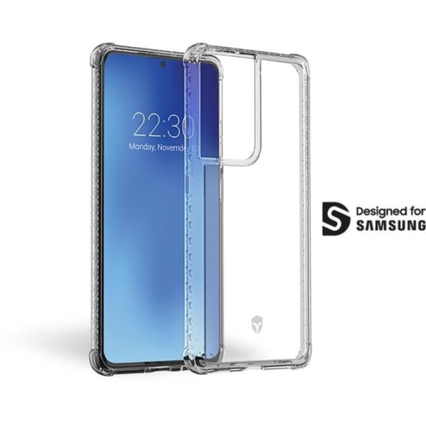 AIR-forstærket etui Livstidsgaranti Transparent til Samsung G S21 Ultra 5G Force-etui