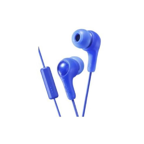 HA-FX7M-A-E Blå in-ear hörlurar med fjärrkontroll/mikrofon - Gumy mer