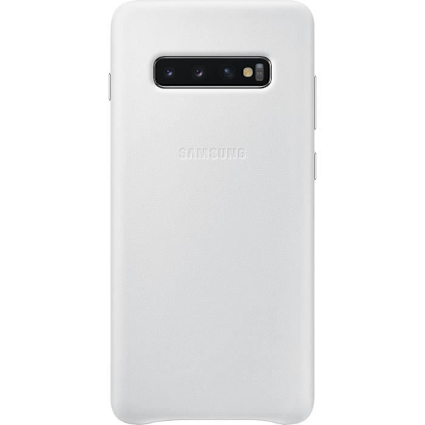 Samsung Läderfodral S10+ Vit Vit