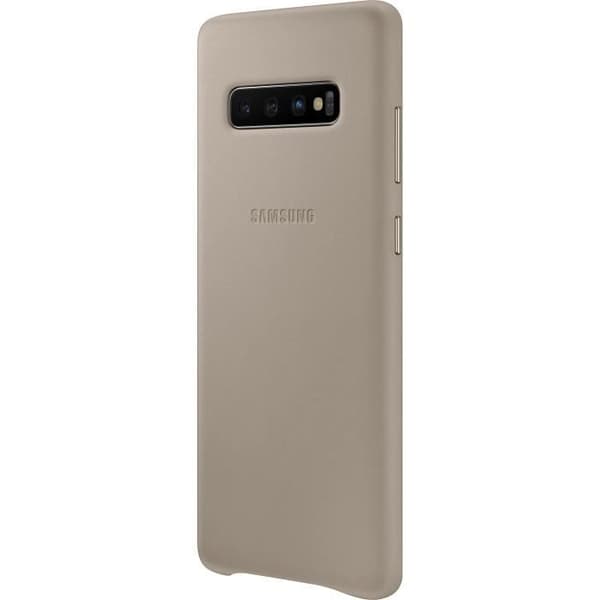 Samsung läderfodral S10+ Grå Grå