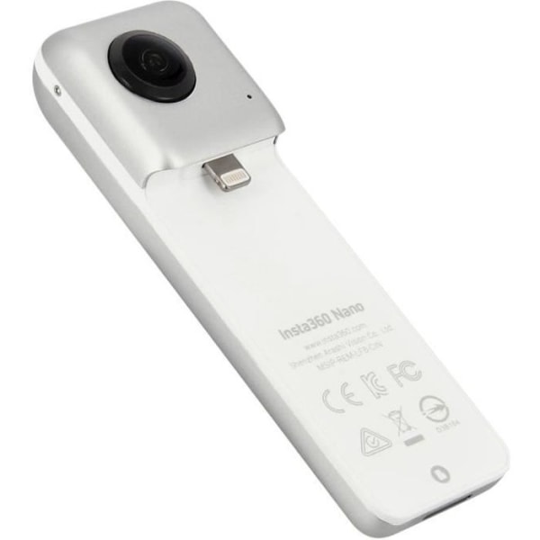 Insta360 Nano-kamera - Dubbel 210° fisheye-lins - Lightning-port - Kompatibel iPhone7/7+/6/6S/6Splus